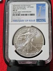 2016-W Silver Eagle Dollar ASE NGC MS 70 BURNISHED 30th ANNIV LET EDGE FDI#T3061