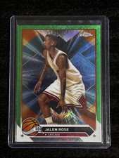 Jalen Rose 2023-24 Topps Chrome - #194 Green Topps Refractor