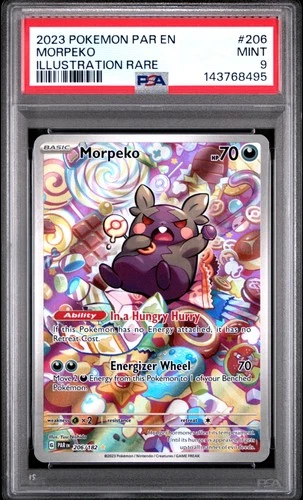 2023 Pokemon Par En-Paradox Rift #206 Morpeko Illustration Rare PSA 9