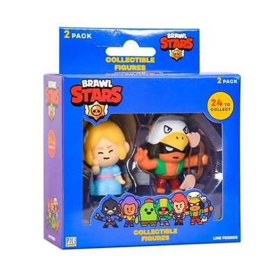 (2-Pack) Brawl Stars Figures Piper & Bo Series 1 Brawlers Line Friends PMI