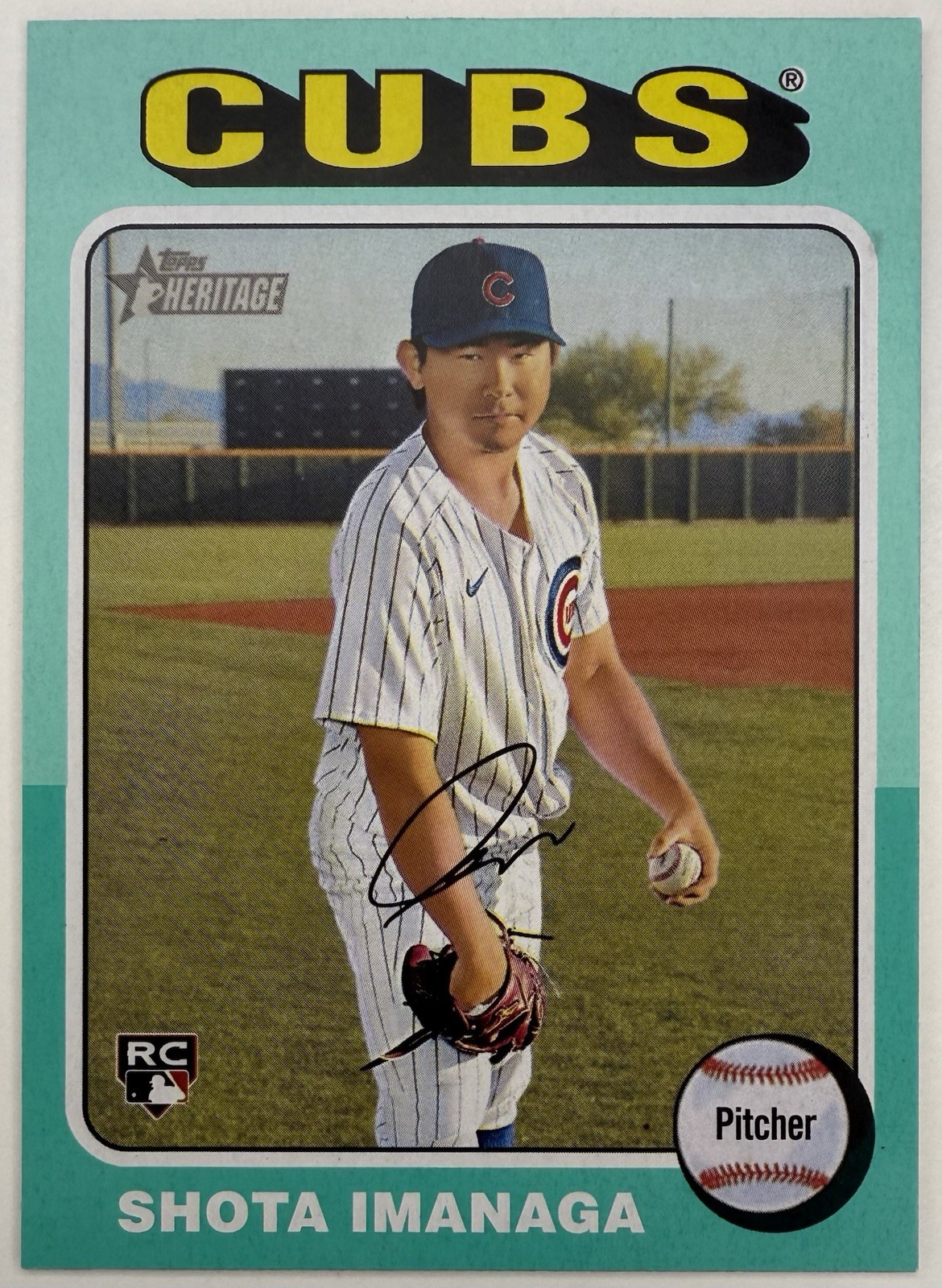 2024 Heritage High Number 564 SHOTA IMANAGA Cubs Aqua Border Parallel Rookie
