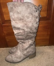 Matilda WC Taupe Suede Women s Knee High Boots By Kohls - Size 10 Med