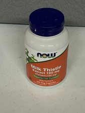 NOW FOODS Milk Thistle Extract 150 mg Silymarin 120 mg 120 Veg Capsules