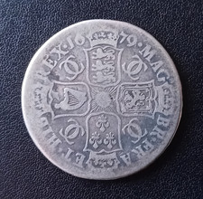 1679 CHARLES II SILVER HALF-CROWN