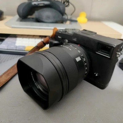 Bayonet Metal Square Lens Hood With Free Hood Cap fit for Viltrox 27mm F1.2 Pro