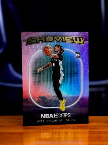 2024-25 Panini Nba Hoops - Skyview Stephon Castle #3 Holo (RC) - 第 1/2 張圖片