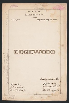 Photo: Paxton Bros. & Co. for Edgewood brand Whisky