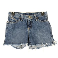 Wrangler Vintage High Waisted Cut Off Denim Jean Shorts Womens Size 0