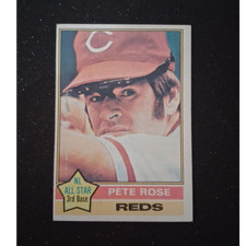 Topps 1976 Pete Rose Cincinnati Reds NL All Star 3rd Base Base Set #240