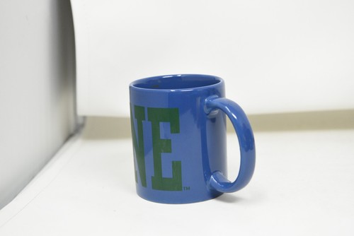 Tulane Collectible RARE!! Ceramic Blue Coffee Mug - Green Wave - Picture 6 of 9
