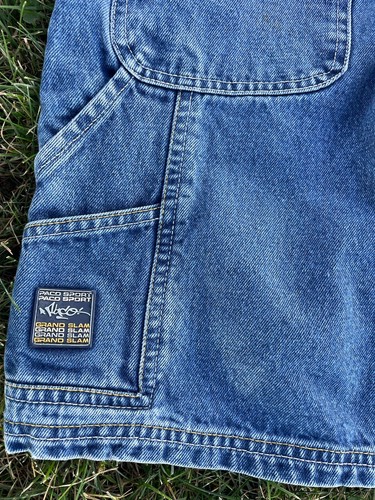 Vintage PACO Jean Shorts YOUTH Size 8 Jorts Y2K Grand Slam Embroidered Rare - Picture 12 of 12