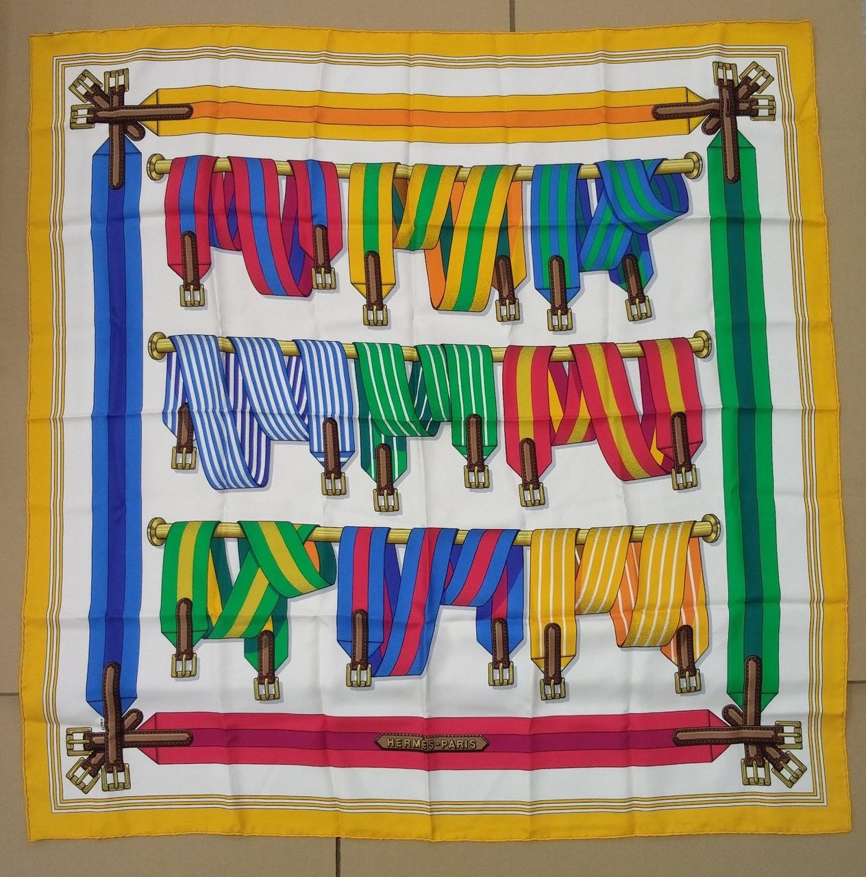 HERMES Carre 90 Silk Scarf Luxury Fashion Accessory