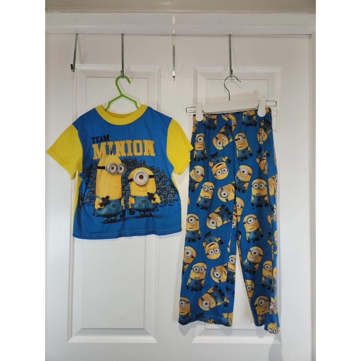 MINIONS Novelty, 100% Katoen Pyjamaset Lange Mouwen, Yellow/Blue, Geel