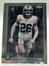 2025 TOPPS CHROME DARIEN PORTER ROOKIE FOOTBALL CARD RAIDERS NFL 367. rookie card picture