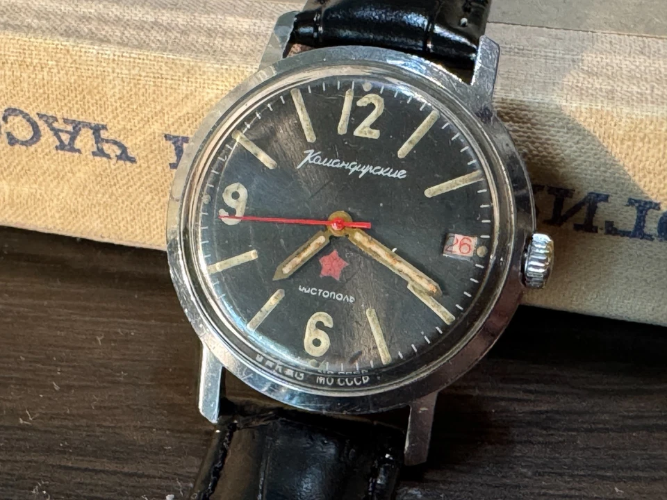 Vostok Komandirskie Chistopol Commanders Soviet Military Watch USSR - Image 3 of 4