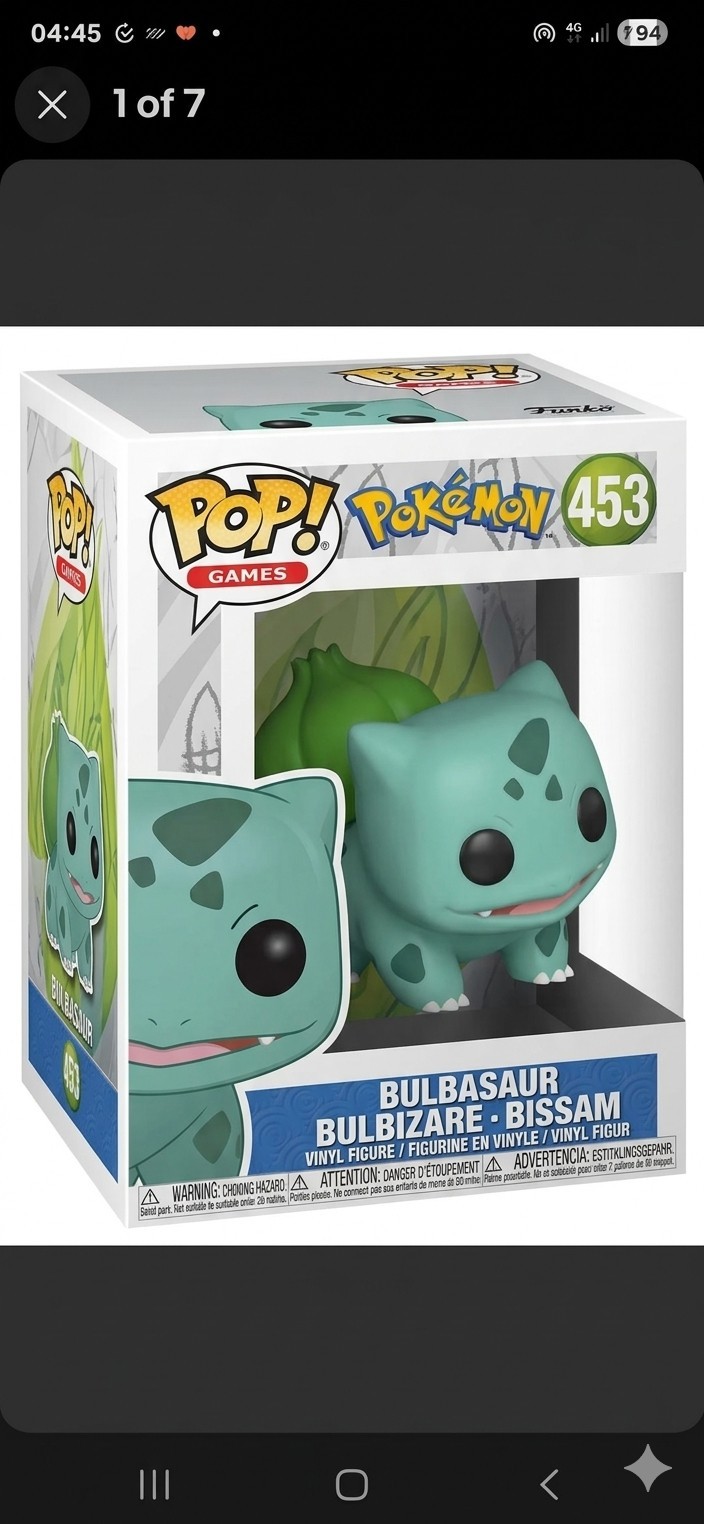 Figurine Pokémon Bulbizarre Funko Pop 453 idée cadeau idéale pour dresseur