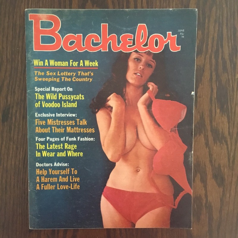 Bachelor Magazine June 1970 vintage men’s interest Charles Manson vol 10 no 9