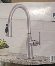 Glacier Bay Oswell 3-Spray Pull-Down Sprayer Kitchen Faucet, Stainless Steel