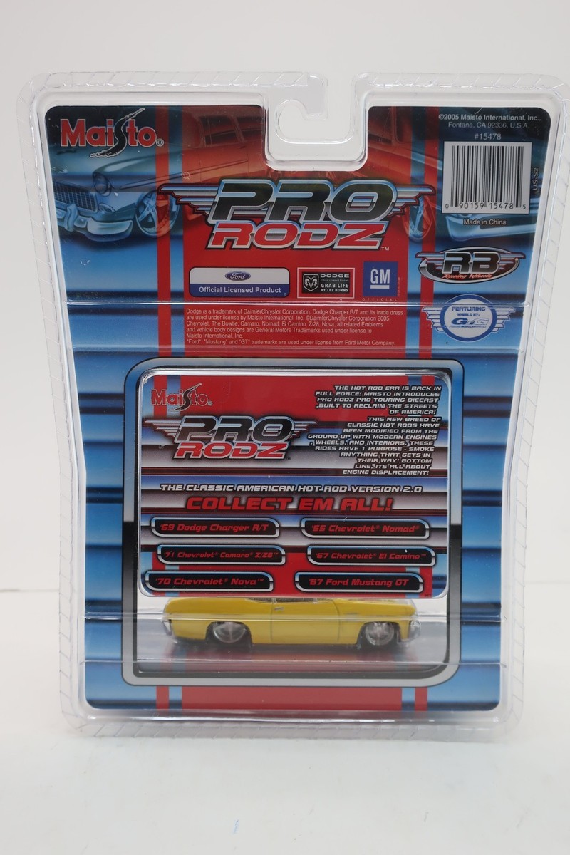 Maisto Pro Rodz 1:64 Diecast Yellow 1970 '70 Chevrolet Nova | eBay