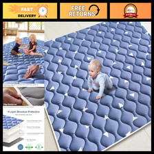 Extra Large Foam Baby Play Mat 74" x 50" - Soft, Thick, Washable Crawling Mat fo