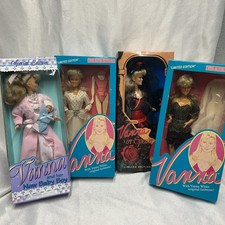 LOTE DE 4 MUÑECAS VANNA BLANCAS VINTAGE AÑOS 90 NUEVAS EN CAJAS SELLADAS COMPRAS EN CASA NTWK