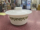 Vintage Pyrex Corelle Spring Blossom Crazy Daisy Butter Tub Dish with Lid
