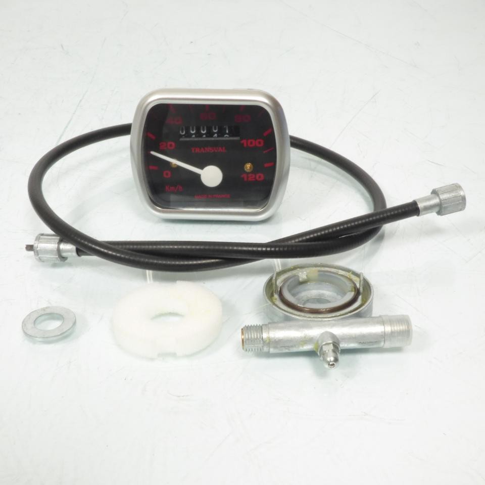 Compteur Transval Peugeot 103 mécanique haute précision avec cadran rétro rétroéclairé
