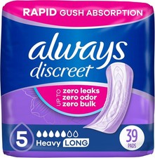 Adult Incontinence Pads for , Heavy Absorbency, Long Length, Postpartum Pads,...