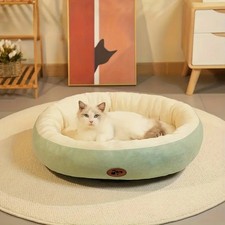 Cozy Oval Snuggle Pet Bed, Plush  Thickened Cat Bed Warm and Secure Bed for Cat