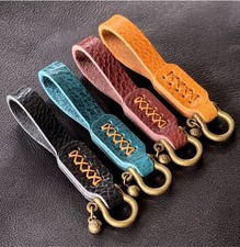 Handmade Genuine Leather Car Key Rings Key Holder Genuine Leather Keyring Gifts
