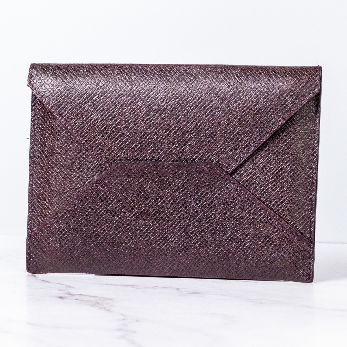 Louis Vuitton LV Taiga Pouch Clutch Purple Leather Special Edition