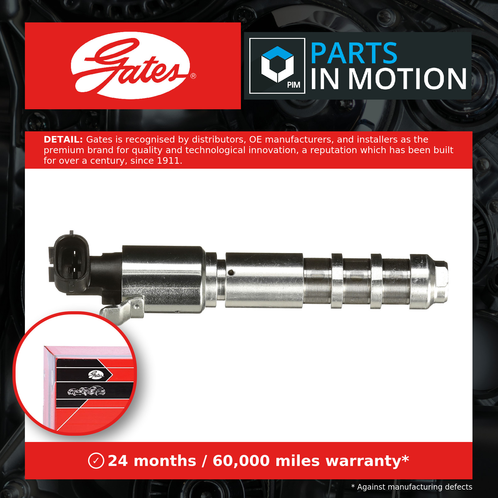 Camshaft Adjuster Valve fits CADILLAC CTS 3.6 05 to 14 Gates Quality Guaranteed - Image 24