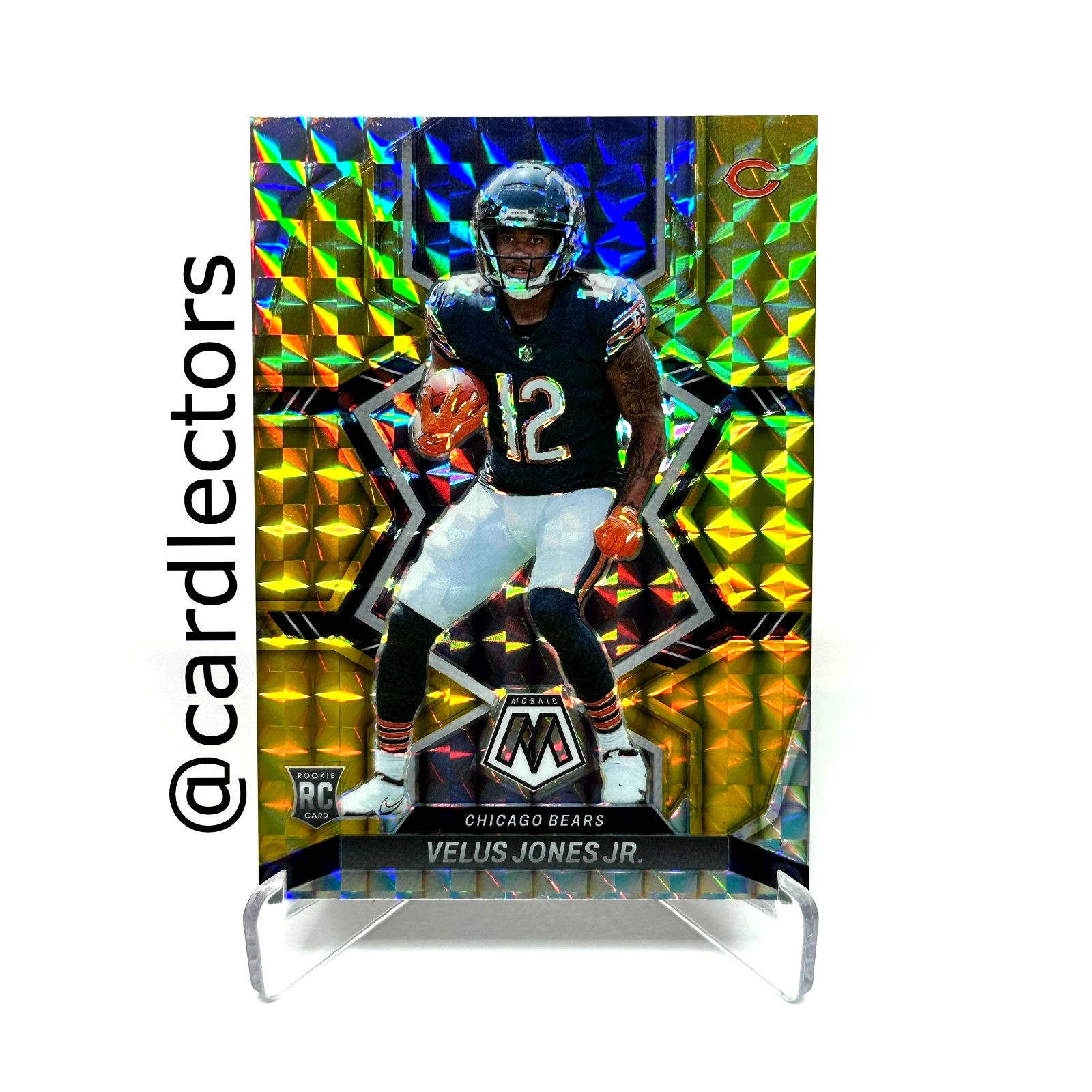 Velus Jones Jr. Panini Mosaic #337 Gold Mosaic