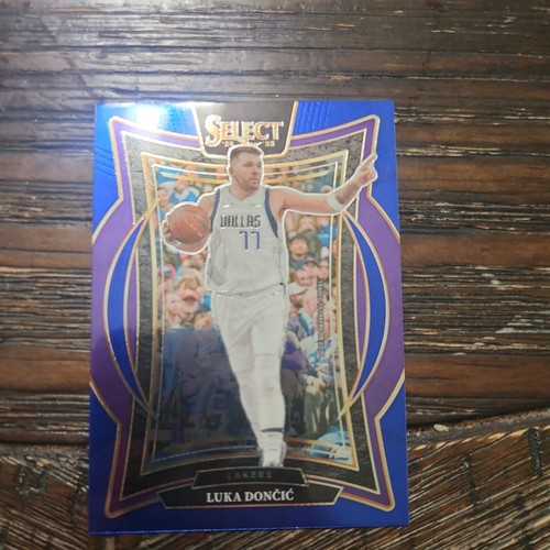 2024-25 Panini Select Luka Doncic Blue Prizm #56 Los Angeles Lakers