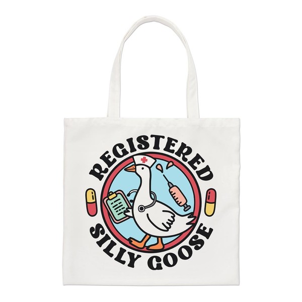 Registriert Dumm Gans Regular Tragetasche Lustiger Witz Mum Nurse Arzt Geschenk-image