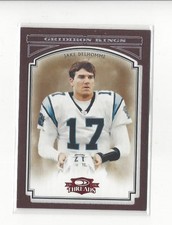 2006 Threads Pro Gridiron Kings Framed Red #21 Jake Delhomme Panthers /100