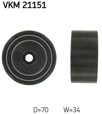 Timing Belt Deflection Pulley/Guide Pulley SKF VKM 21151 Fits Audi Skoda VW A4
