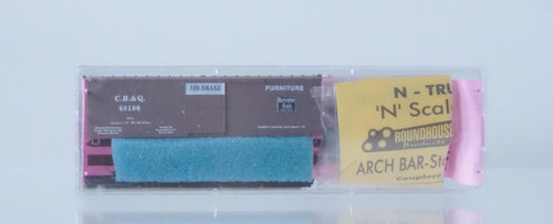 Nuevo de Lote Antiguo Roundhouse CHICAGO BURLINGTON QUINCY Escala N Coche de Caja (Kit Sin Montar) -8778 | Zustand: New