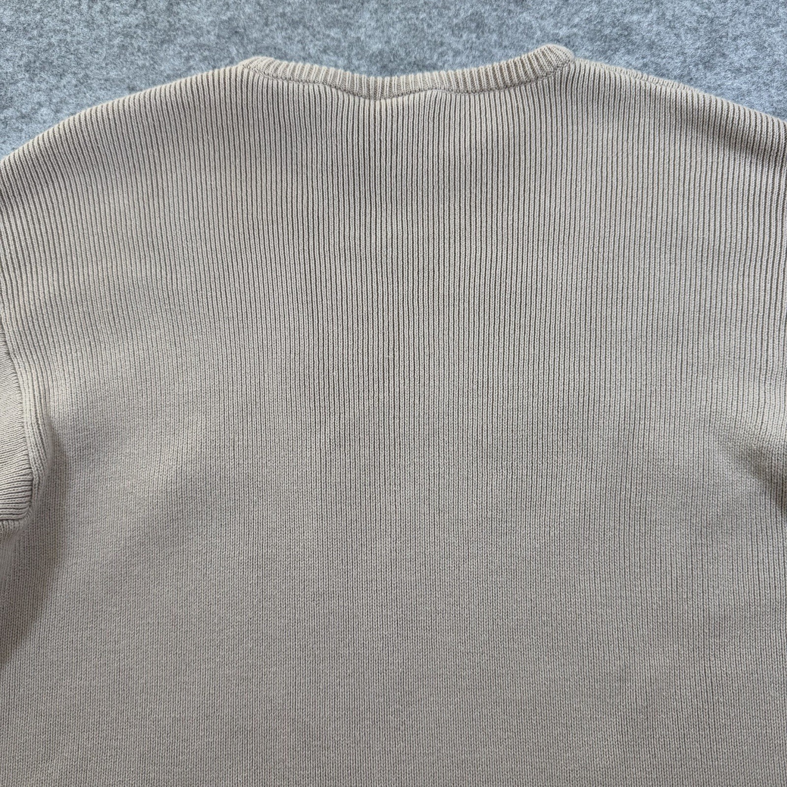 Armani Exchange Sweater Mens L Beige Heavyweight Knit Crewneck Pullover Soft Lux thumbnail 12