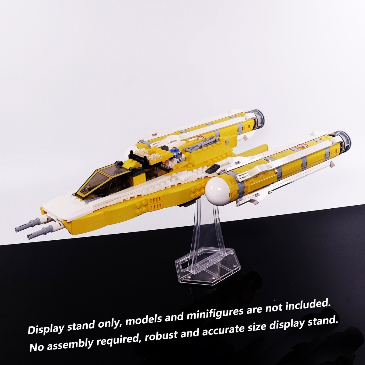 Display Stand for LEGO 8037 Anakin's Y-Wing Starfighter, stand