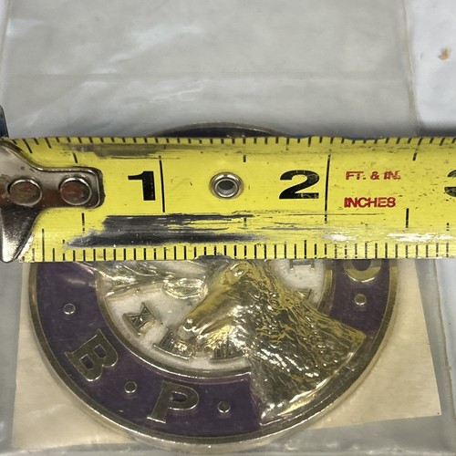 BPOE Elks Club Medallion Coin Lodge Emblem Stag Clock Face Collectible 2-1/2” - Picture 4 of 4