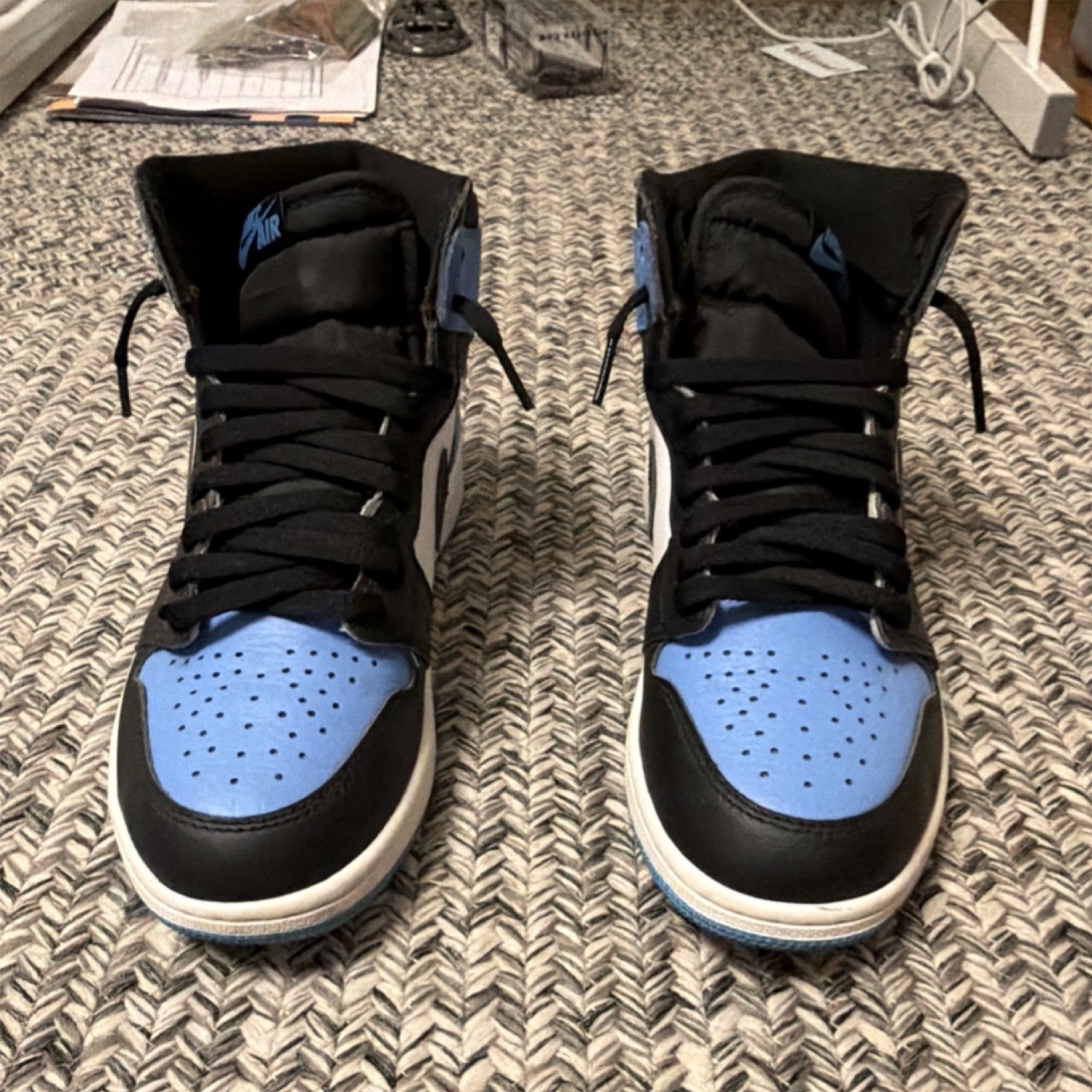 Jordan Air Jordan 1 Retro High OG UNC Toe University Blue/Black/White Sneakers