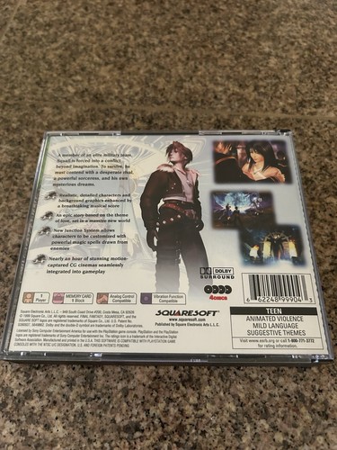 Final Fantasy VIII (PlayStation 1, 1999) GREATEST HITS with Manual - Picture 7 of 7