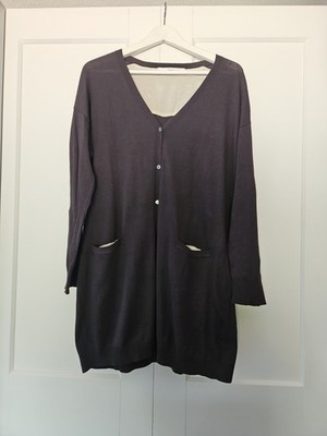 Jucca Gr.L Dunkelgrau Longcardigan Strickjacke