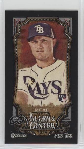 2024 Topps Allen & Ginter Mini Black Border Curtis Mead #14 Rookie RC o0e