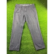 English Laundry Mens Walker Straight Leg Pants Gray 38x34 5 Pocket Cotton Chinos