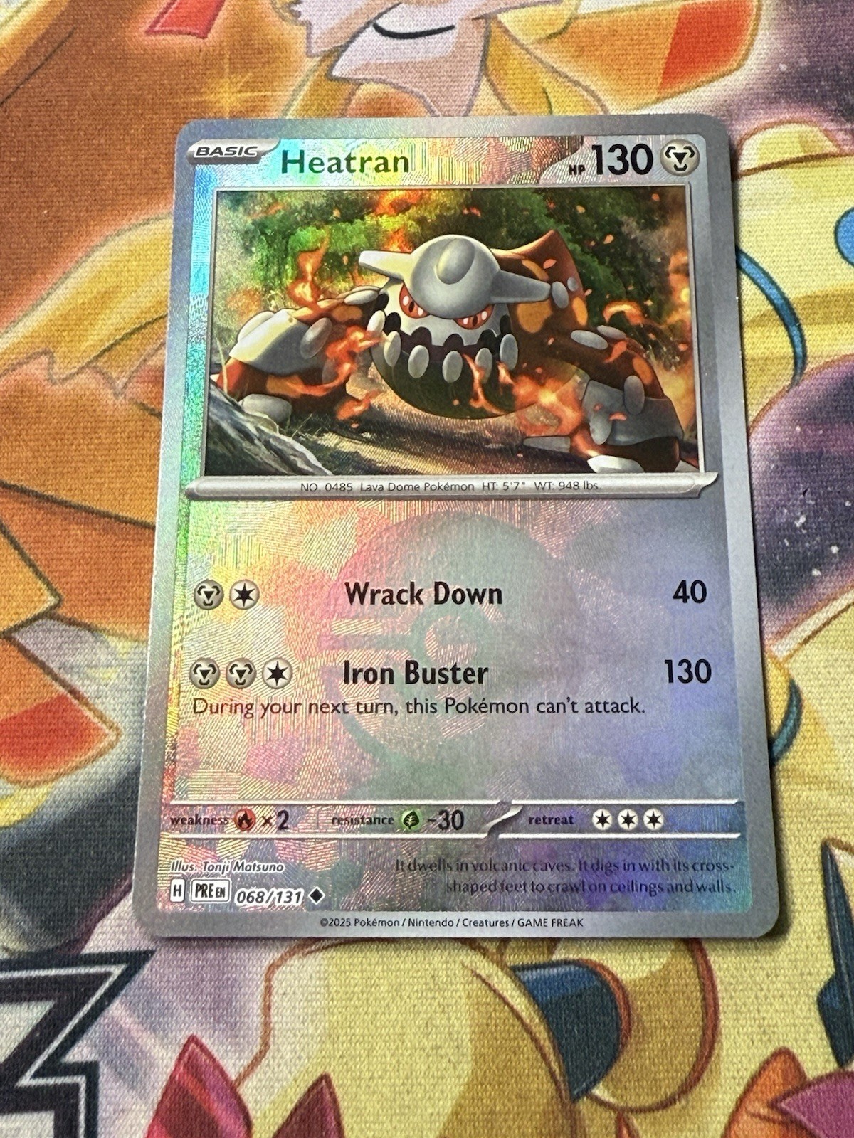 Pokemon Heatran (Poke Ball Pattern) Prismatic Evolutions 068/131 NM