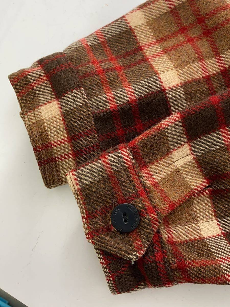 Pendleton Wool Check Jacket M Brown Classic Patte… - image 4