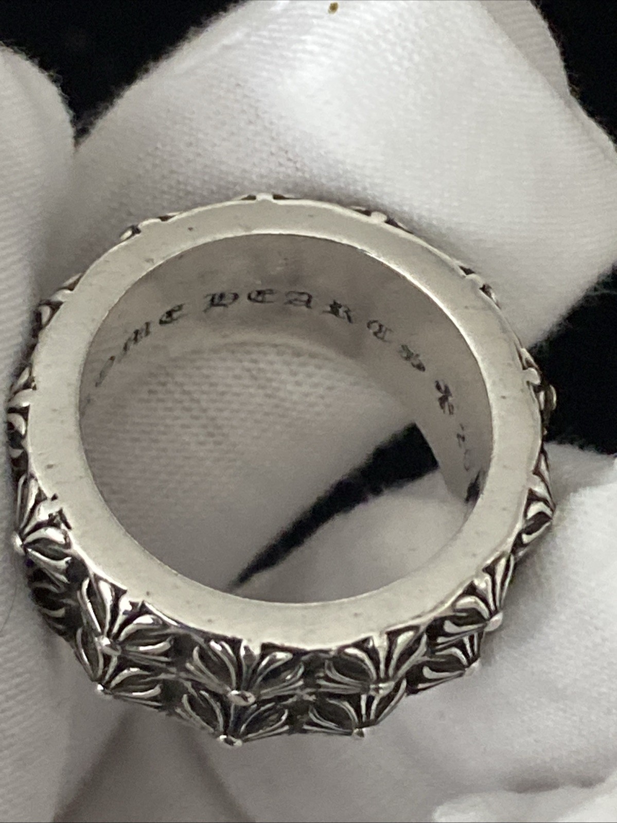 Chrome Hearts Time E Double Stack Cross Ring Size… - image 6