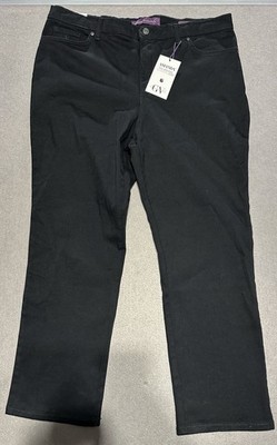 Gloria Vanderbilt Amanda Jeans Women s 18 Short Black Classic Fit Stretch NWT